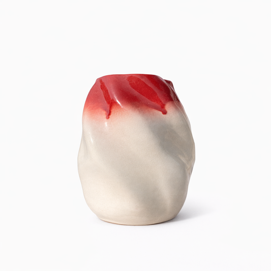 Red Drip Glaze Vase — Belmont & Kensing