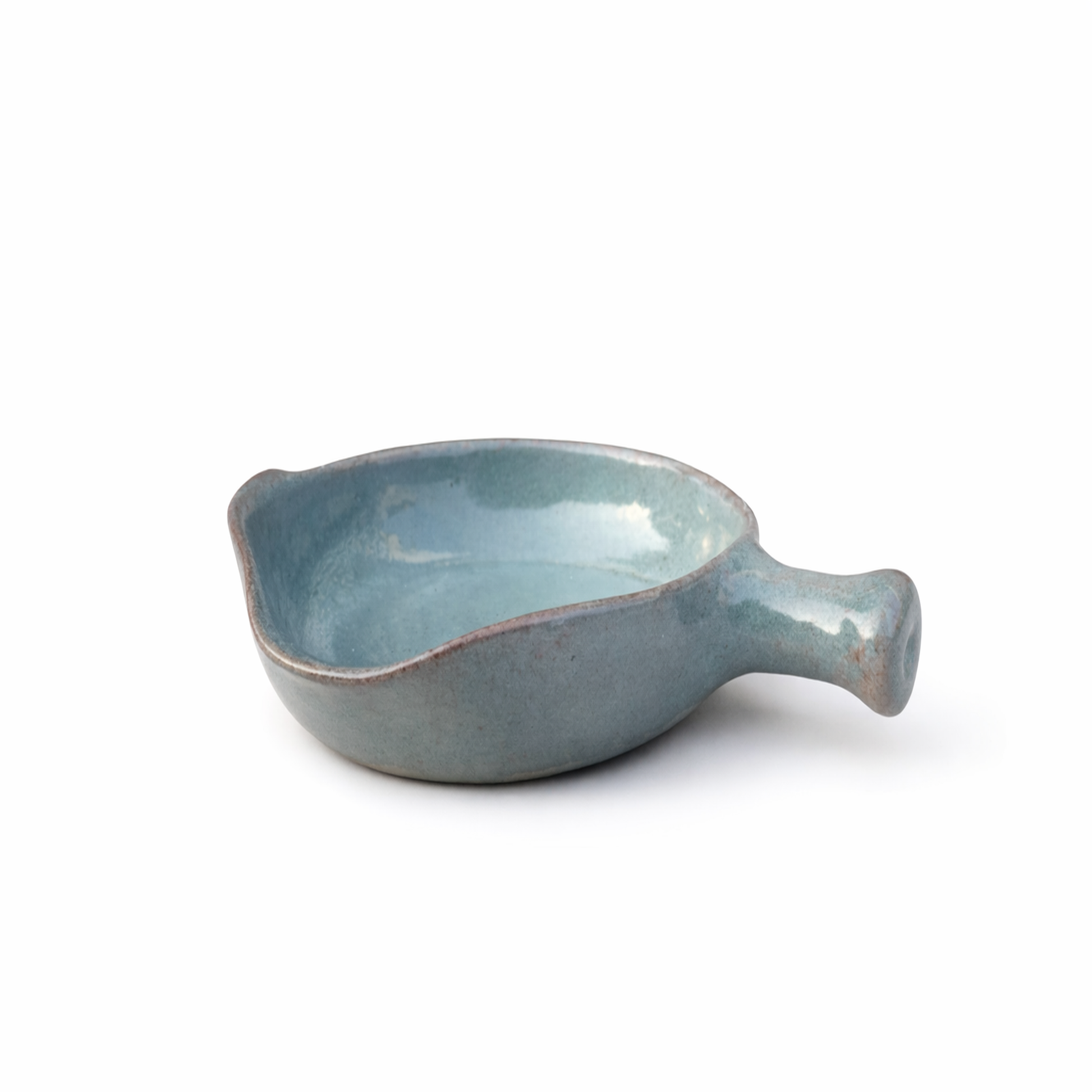Blue-Grey Spouted Bowl — Belmont & Kensing