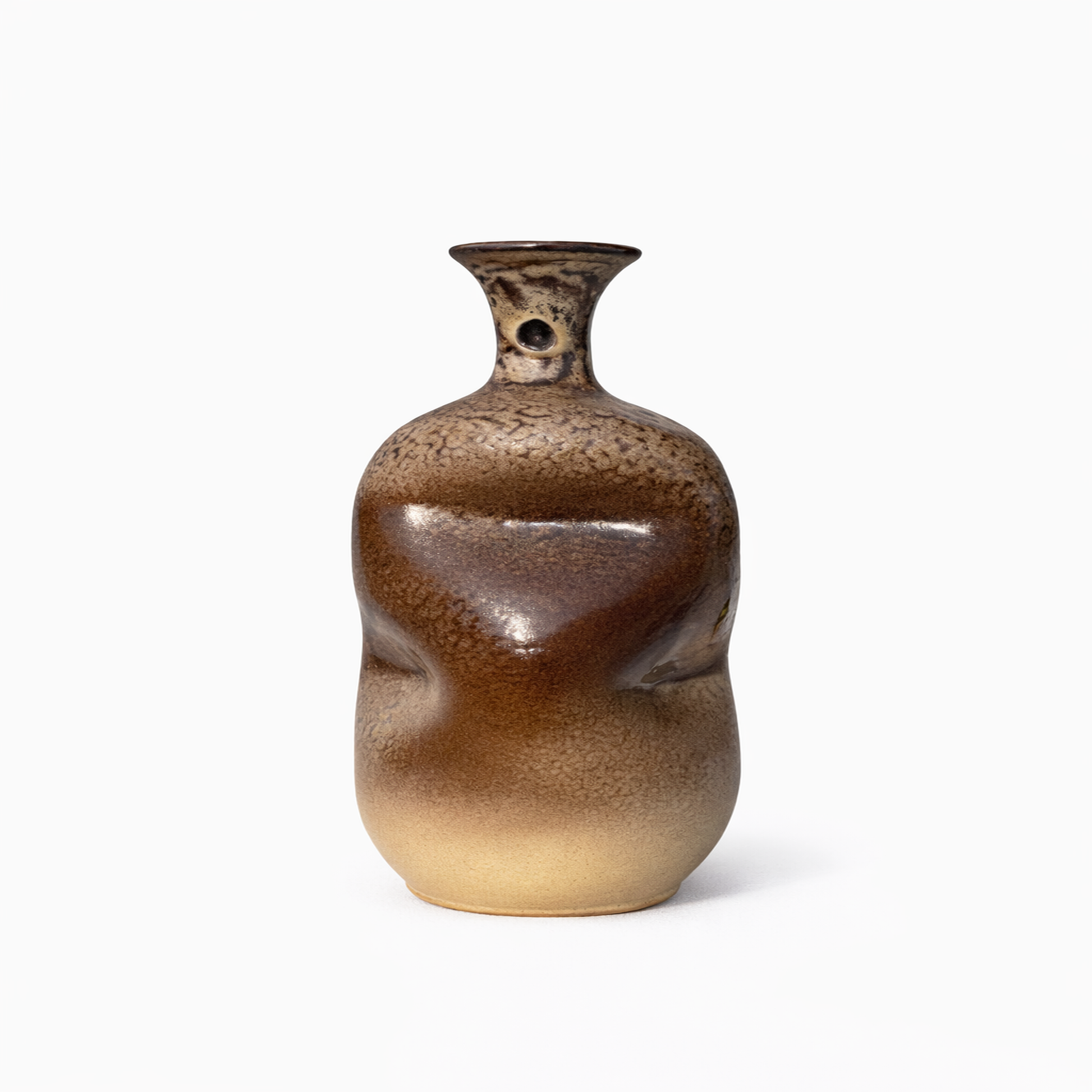 Brown Gradient Bottle Vase — Belmont & Kensing