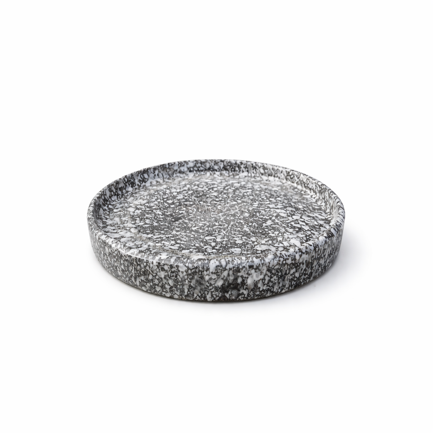 Grey Speckled Stone Dish — Belmont & Kensing