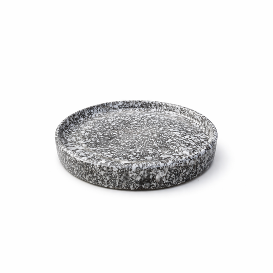 Grey Speckled Stone Dish — Belmont & Kensing