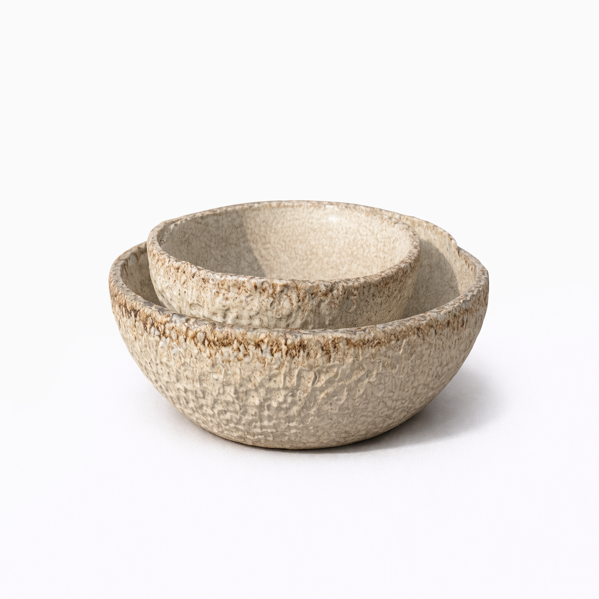 Speckled Cream Stoneware Bowl — Belmont & Kensing