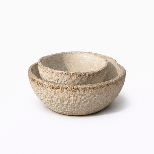 Speckled Cream Stoneware Bowl — Belmont & Kensing