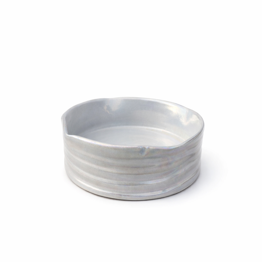 Light Blue Ribbed Plate Set — Belmont & Kensing