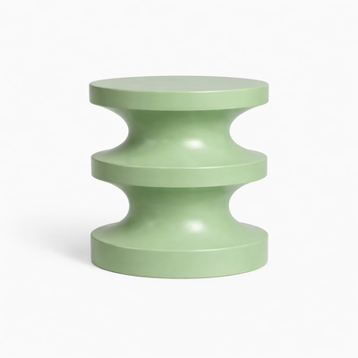 Belmont & Kensing sage green sculptural side table