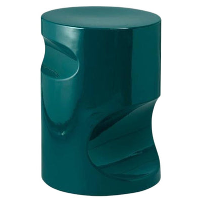 Belmont & Kensing teal sculptural twist side table