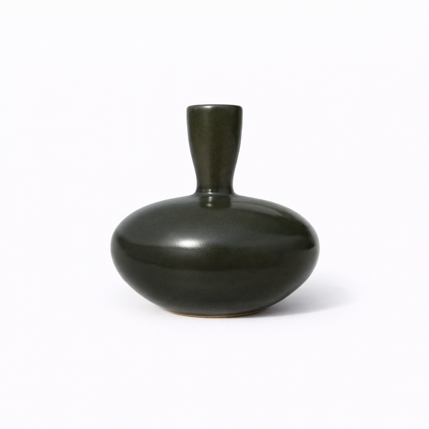 Black Ceramic Bud Vase — Belmont & Kensing