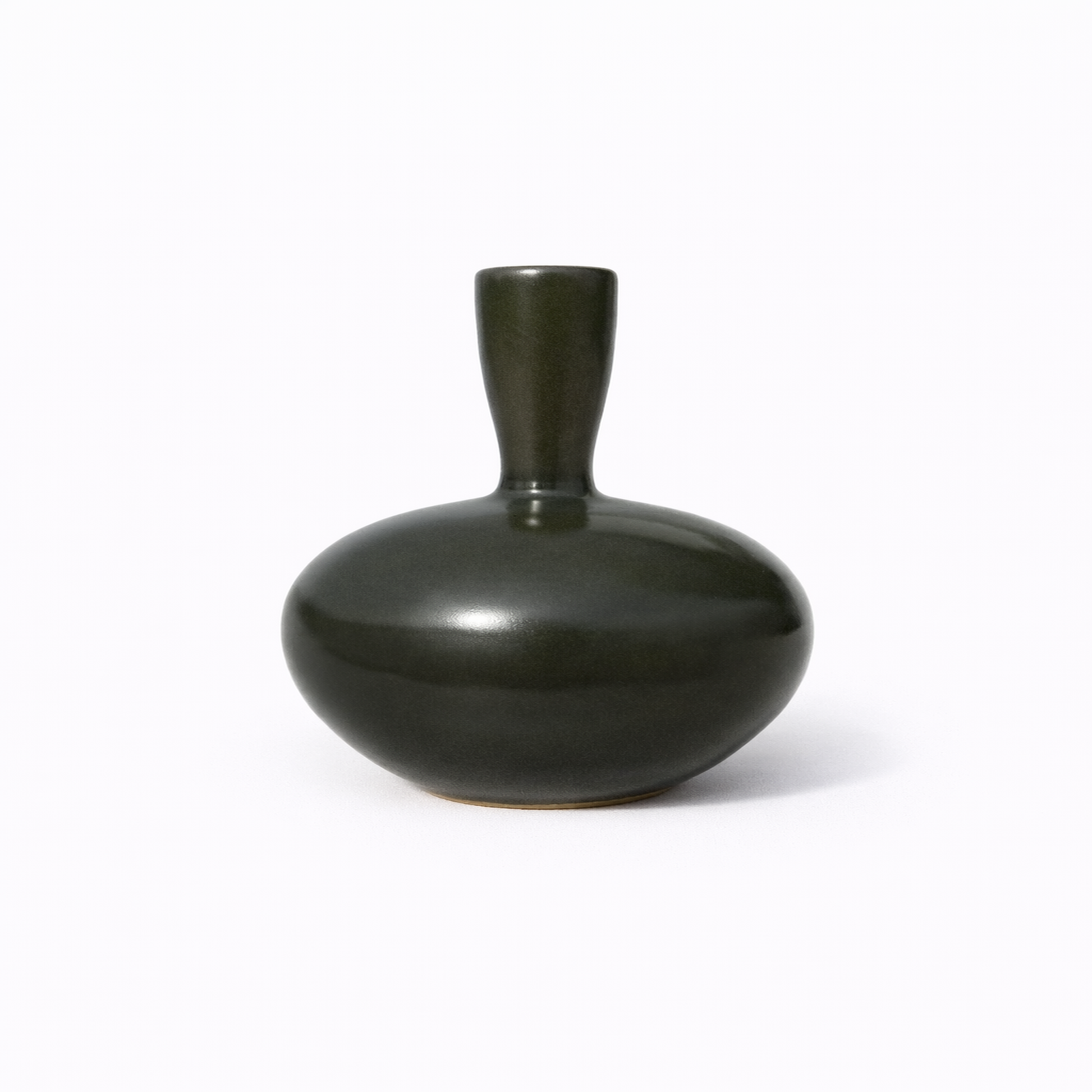Black Ceramic Bud Vase — Belmont & Kensing