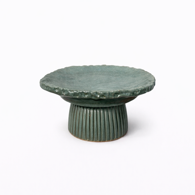 Sage Pedestal Compote Bowl — Belmont & Kensing