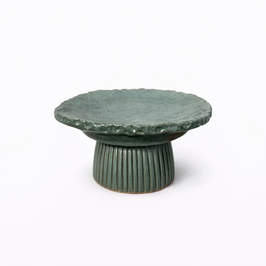 Sage Pedestal Compote Bowl — Belmont & Kensing