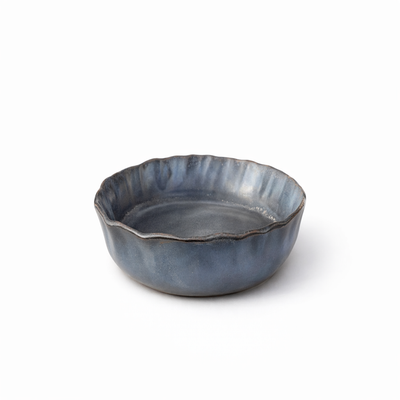 Slate Blue Ceramic Bowl — Belmont & Kensing